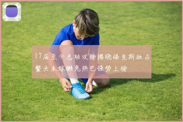 17届至今总助攻榜揭晓福克斯独占鳌头米球獭兔热巴强势上榜